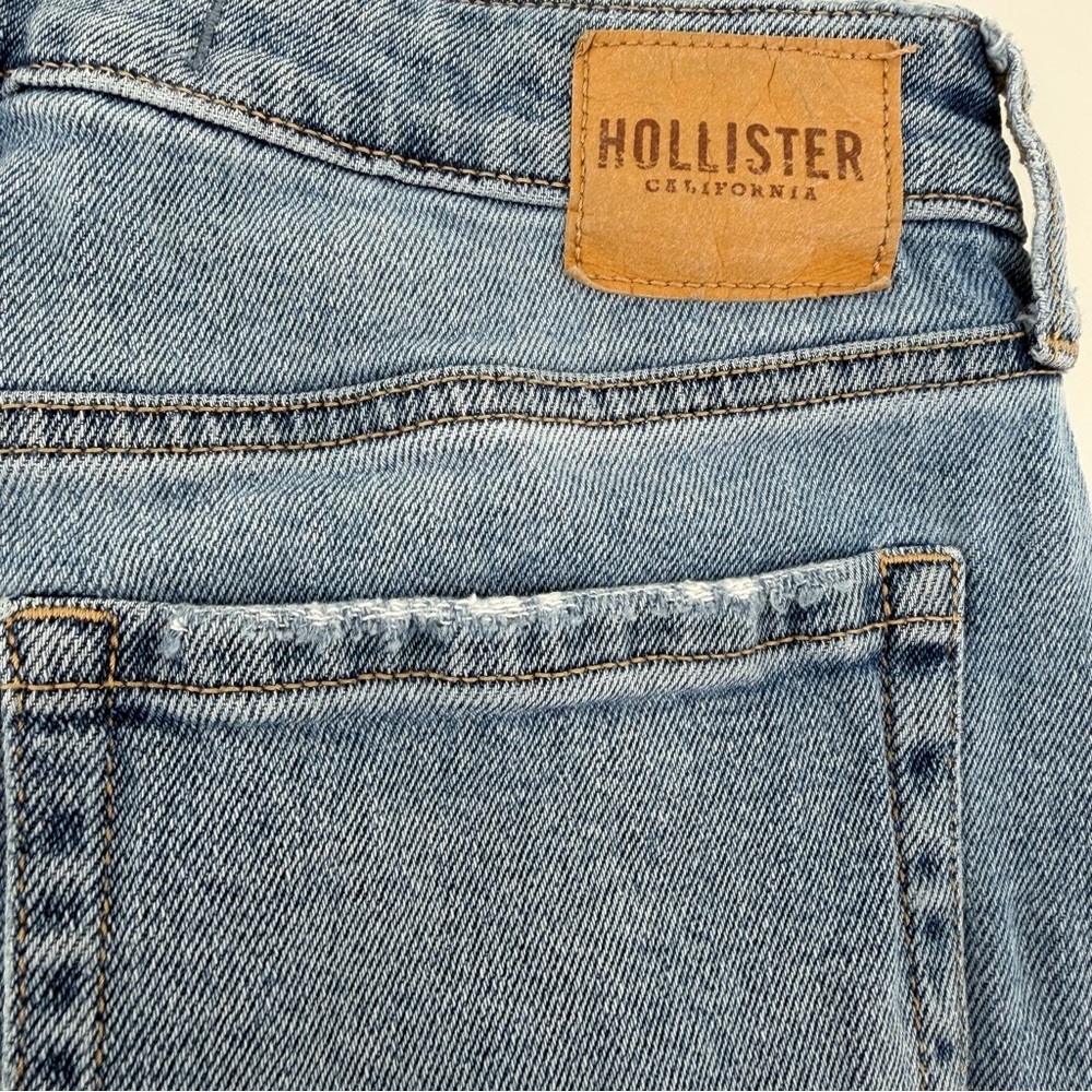 Hollister 28/6 Ultra High-Rise Mom Jeans Blue Vintage Stretch‎ Raw Hem 90s - Picture 14 of 14